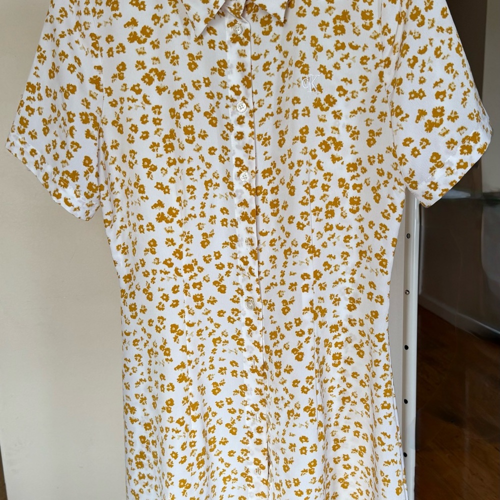 Calvin Klein Floral Shirt Dress